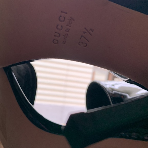 Gucci Nero Black Patent Heel size 37.5 - Picture 8 of 9